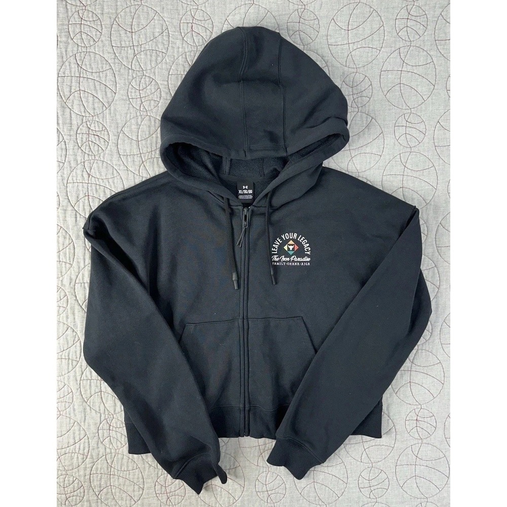 Under Armour Women's Project Rock Heavyweight Terry Family Full-Zip‎ X-Large NWT